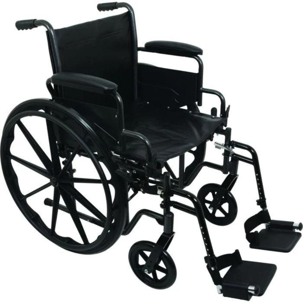 Standard Vinyl Upholstery Black Wheelchair