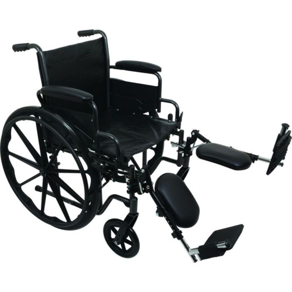 Standard Vinyl Upholstery Black Wheelchair